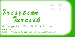 krisztian turcsik business card